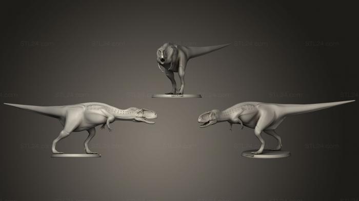 Статуэтки животных (Абелизавры, STKJ_1641) 3D модель для ЧПУ станка